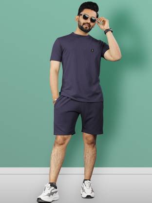 VeBNoR Solid Men Track Suit