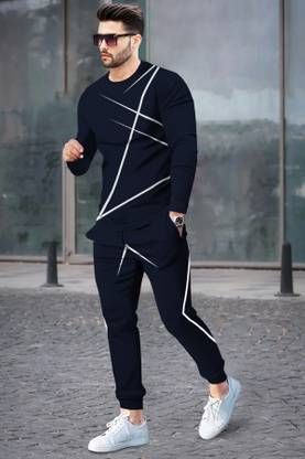TRIPR Printed Men Track Suit