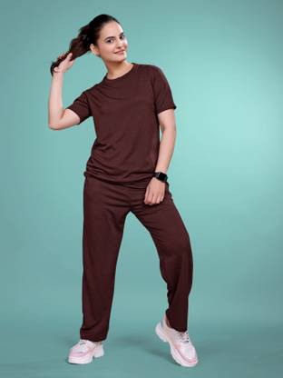 SAKARMAA Solid Women Track Suit