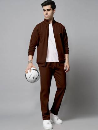 Triptee Solid Men Track Suit