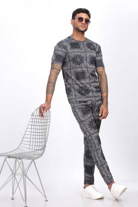 FUBACK Printed Men Track Suit