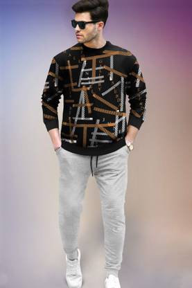 TRIPR Printed Men Track Suit