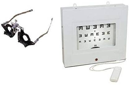 care vision Eye Vision Test With Black Trial Frame For Eye Check Up (Combo Pack) Trail Frame
