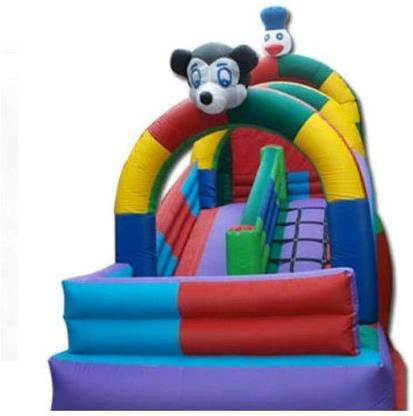 Laxmi Air Inflatable 9 X12 Feet Air Inflatable Mickey Mouse Jumping Jhula Bouncy with blower for kids Trampoline