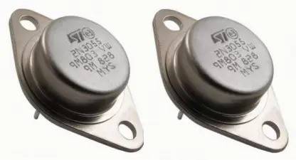 AQBP 2 Pieces 2N3055 NPN Power Transistor TO-3 Metal Package PNP Transistor
