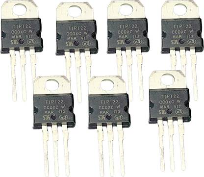 AVISRI 7 PCS TIP122 5A 100V Darlington High-Current NPN Transistor