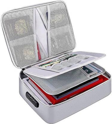 Adhunyk Multilayer Document Organizer Bag File Folder for Certificates Pouch Bag
