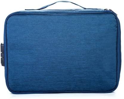 BAWALY Document Waterproof Bags Organizer Case with Coded Lock Zipper Case