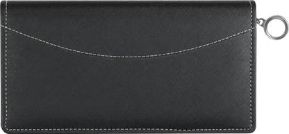 kittu Zipper Safe 2 Passport 13 Cards Currency Boarding Pass Holder black