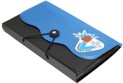 GPN PRINT Expanding Cheque Book Holder Travelling Document Bag- 12 Section