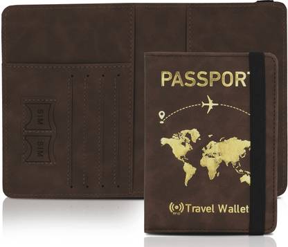 STORITE RFID Travel Passport Cover Holder Wallet for Credit Card Boarding Pass & Ticket