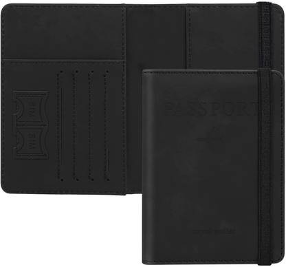 KROYWEN Passport Holder Cover Travel Wallet Organiser, Passport Case