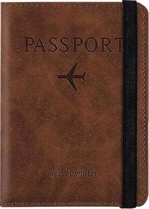 StealODeal Passport Holder Cover Wallet RFID Blocking PU Leather Travel Document Holder
