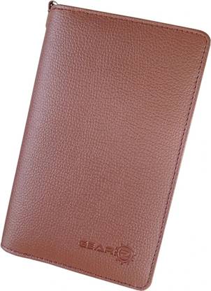 Gear-R Passport Wallet 4 Passports for Large Family (Brown)