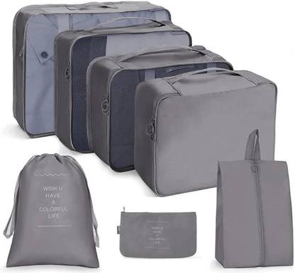 Eopzo Travel organizer 7 in 1 Packing Cube For Travel Space Saver Laundry Cosmetics