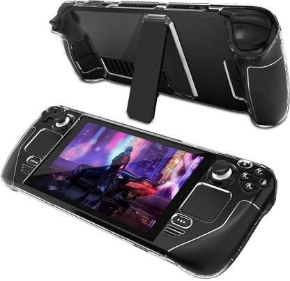 HASTHIP Front & Back Case for Absorption and Anti-Scratch Steam Deck Cover, Not Included Steam Deck