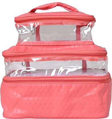 N A PURSE Three Layer Cosmetic Bag Organizer Makeup Pouch