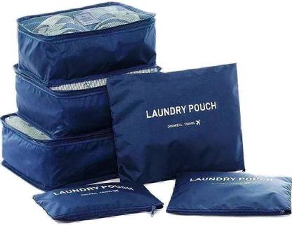 Kanha 6 pcs/set Portable Travel Storage Bag For Underwear Suitcase Tidy Pouch Luggage Clothes Laundry Mesh Pouch Organizer Bag