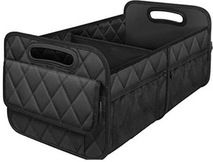 HANDCUFFS Car Trunk Organizer With Collapsible Design For Cars Suvs And Trucks (Black)