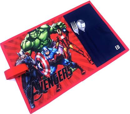Echo Boomers Exclusive Red Avengers Printed Stain-Resistant Placemats Waterproof Tablemats
