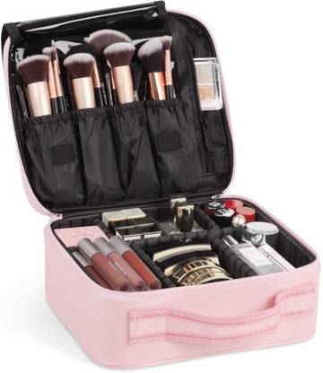 Bonanza SHAMAX Bridal Professional Multi Storage Makeup, Jewelry, Beauty Cosmetic Bag Artisan Vanity Box