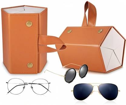 SHREESALES 6 Layer Sunglasses Organizer Box 5 Slots Glasses Multiple Pairs Storage Hanging