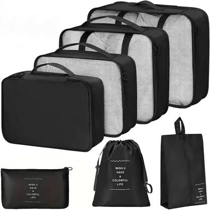 Mungat Premium 7ps Travel Organizer Packing Cubes, Lightweight Travel Luggage Organizer