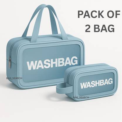 SIRAHA WASH BAG PCS Cosmetic Bag Transparent Travel Toiletry Makeup WashBag - 2