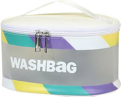 HOUSE OF QUIRK Wash Make Up Bag Waterproof Cosmetic Bag, Portable Carry Pouch-21x15.5x12.3 Cm