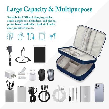 Dfasion Electronics Accessories Organizer Bag Universal Carry Travel Gadget Bag 21
