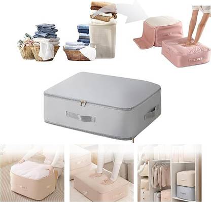 Clefairy Comforter Storage Bag - Folding Organizer bag for Comforters, Pillows, Blankets