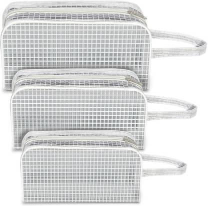 SNDIA Set of 3 Multipurpose Transparent Travel Pouch