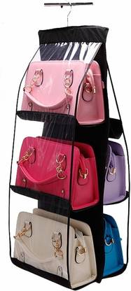 Wishbone 6 Pocket Foldable Hanging Purse Handbag Organizer