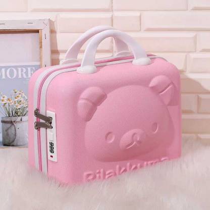 NAVRANGI Rilakkuma Mini Cosmetic Case, Hard Shell Travel Makeup Box