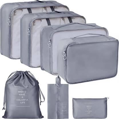 NESTIFY Travel Organizer 7 PCS Packing Cubes Lightweight shoe,Toiletry,Laundry Bag