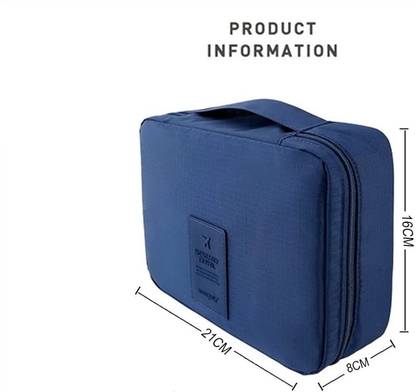 Wishbone Travel Organiser Bag, Travel Accessory Travel Zipper Toiletry Bag Travel Toiletry Kit