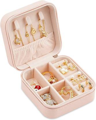 PINZOR Leather Small Jewellery Box Jewellery store box, travel box, rings , chains etc, water proof box Vanity Box