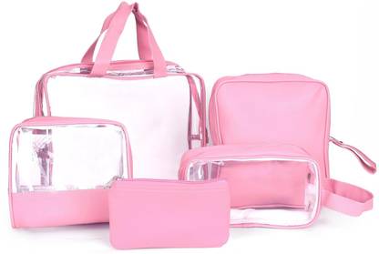 PINZOR Multipurpose Travel Pouch set of 5, Cosmetic Makeup Bag, Cosmetic Pouch Travel Toiletry Kit