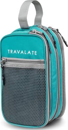 Travalate Multipurpose 3 compartment Travel Makeup Kit Pouch Medicine Organizer Bag Case Storage Pouch Handbag Travel Shaving Bag