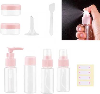 NIRMATSARAY 7pcs Cosmetics Travel Bottles Toiletry Containers Set Shampoo bottle Travel Toiletry Kit