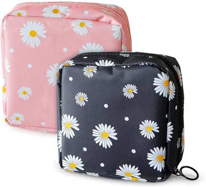 Rossella Sanitary Napkin Pad Pouch Holder Travel Cosmetic Makeup Jewellery Storage Pouch Travel Toiletry Kit