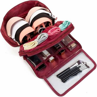 SHUANG YOU Undergarments Underwear Organizer Waterproof Travel Packing Toiletry Makeup Bag Travel Toiletry Kit