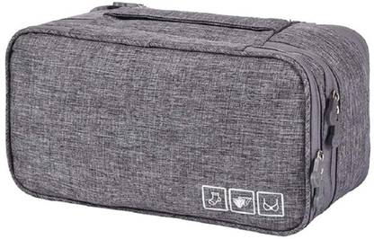 KEETLY 3 Layer Travel Pouch For Storage Of Bra Underwear Innerwear Cosmetics Toiletry Travel Toiletry Kit
