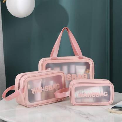 Branzios Travel Cosmetic Bag Clear Makeup Pouch Set Travel Toiletry Kit