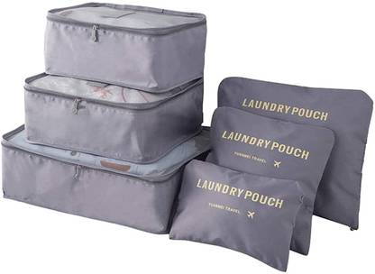 JKICHNM 6 pcs Cloth WaterproofBag Undergarments & Cloth Storage OrganizerBag Plain(1pc) Travel Toiletry Kit
