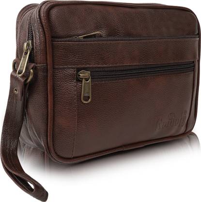 Romofy Classy Multipurpose Pouch for Men Travel Toiletry Kit,MoneyBag,with Wrist Handle Travel Toiletry Kit