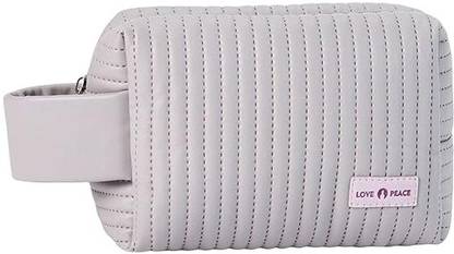 Sambhuya Leather Toiletry Bag For Men & Women Travel Makeup Pouch Cosmetic Bag Pack of 01 Travel Toiletry Kit