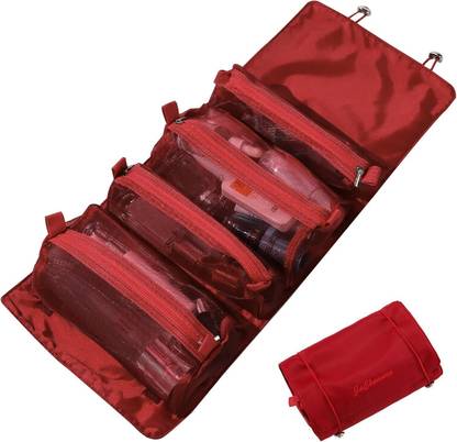 HAVEU 4 in 1 Large Capacity Makeup Organizer Cosmetic Mesh Bag Travel Toiletry Kit