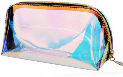 Divyata Large Size Holographics Cosmetic Pouch and Travel Toiletry Kit