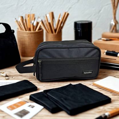 TechyBee Water-Resistant Travel Toiletry Bag Shaving Kit/Pouch/Bag for Men and Women Travel Shaving Kit & Bag